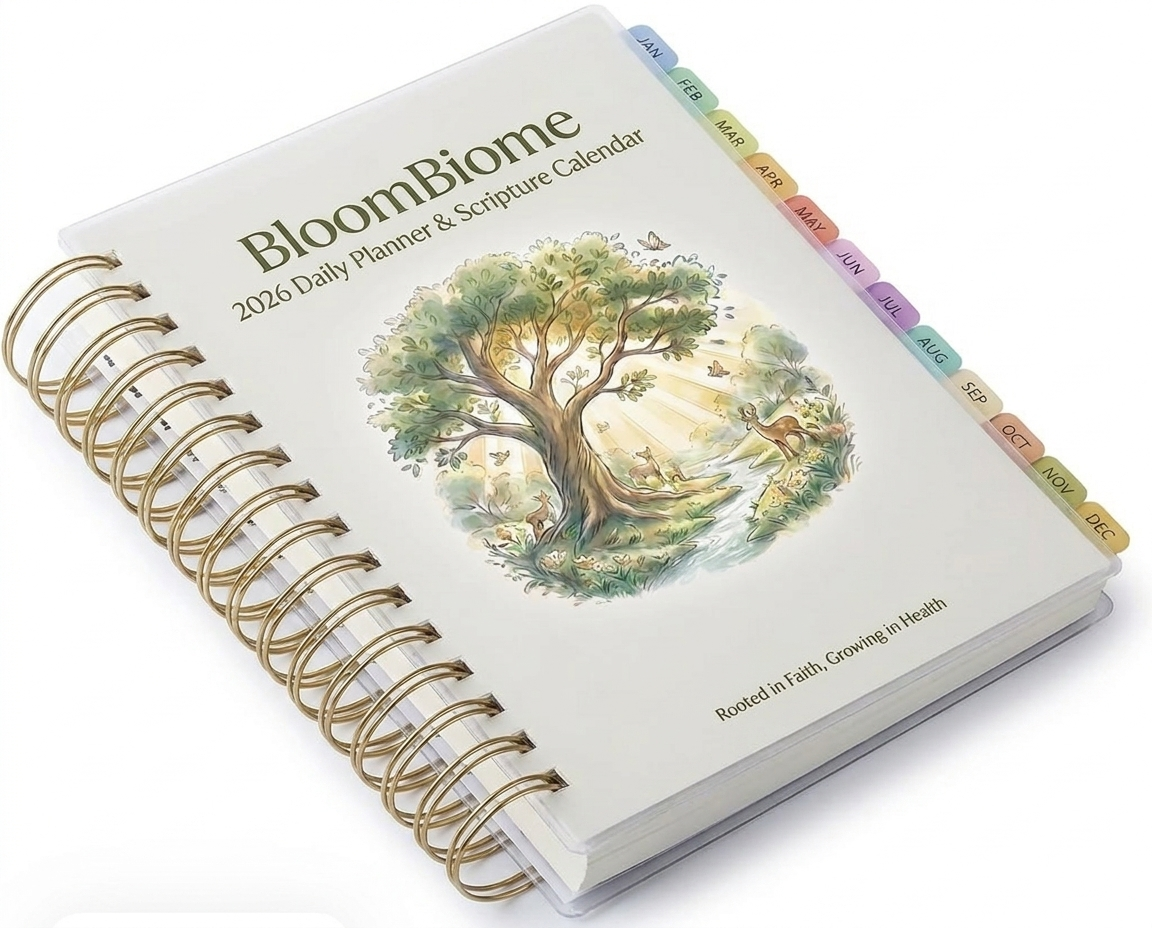 BloomBiome 2026 Daily Scripture Planner & Calendar